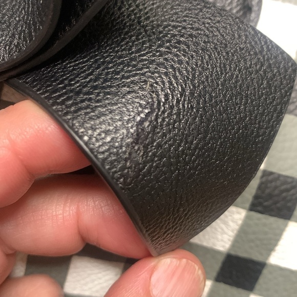 Betsey Johnson black and white check satchel - Picture 10 of 11